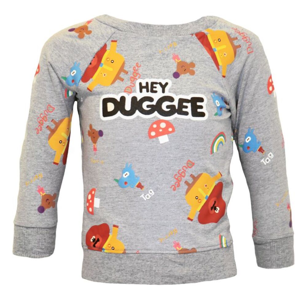 Hey Duggee Boys Squirrel Club Long-Sleeved Sweatshirt / Gray/Multicolored